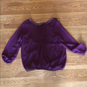 Charlotte Rouse Burgundy Blouse